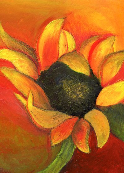 September Sunflower, 2011 by Nancy Moniz Charalambous